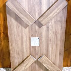 NITORI ローテーブル センターテーブル 折りたたみ  木目調  ライトブラウン の画像