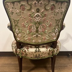 名作 高級 美品 マルニ木工 MARUNI マキシマム ロココ調 １人掛け ソファ チェア 椅子 猫脚　猫足の画像