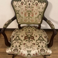 名作 高級 美品 マルニ木工 MARUNI マキシマム ロココ調 １人掛け ソファ チェア 椅子 猫脚　猫足の画像