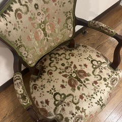 名作 高級 美品 マルニ木工 MARUNI マキシマム ロココ調 １人掛け ソファ チェア 椅子 猫脚　猫足の画像