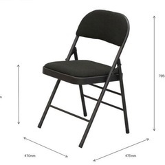 【美品】オシャレ　折りたたみ椅子の画像