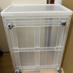 MUJI収納　キャスター付きの画像