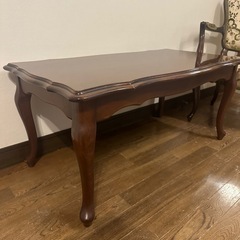 名作 高級 美品 マルニ木工 MARUNI マキシマム ロココ調 センターテーブル ローテーブル サイドテーブル コーヒーテーブル 猫脚 猫足の画像