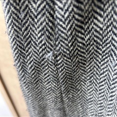 グレー ヘリンボーン柄 コートの画像