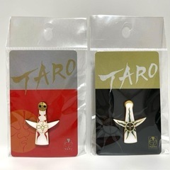 新品未開封4点★太陽の塔 通常 限定ブロンズカラー フィギュア ピンバッジ 表と裏 ピンズ 岡本太郎 大阪万博 の画像