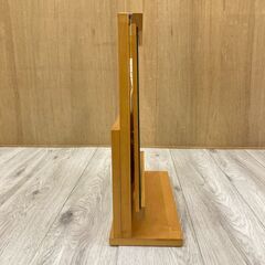 無印良品　卓上ミラー　鏡　可動　メープルの画像