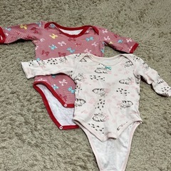 【サイズ70】10枚　長袖ロンパース　女の子の画像