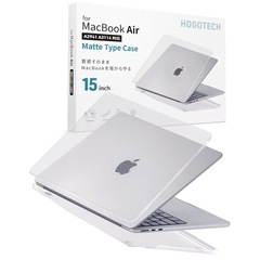 HOGOTECH MacBook Air 保護カバー　15インチ用 M4 M3 M2 2025 2024 2023 クリア 装着　の画像
