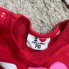 サイズ70【I love Mama】 カバーオール　2枚　の画像