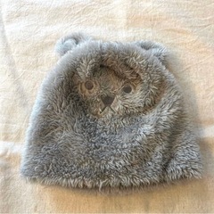 【美品】ベビーモコモコ帽子/44㎝の画像