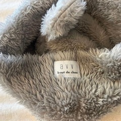 【美品】ベビーモコモコ帽子/44㎝の画像