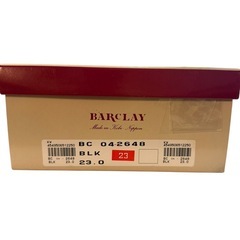 【新品】BARCLAY バークレー プレーンブーティ 23cm ブラック 元箱付の画像