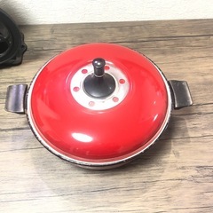 昇南工業  キッチンフレンド　　赤　ホーロー鍋の画像