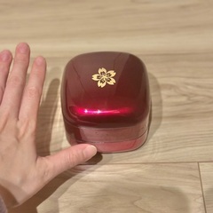 【あげます】漆器 ミニ重箱 赤色 3段 小物入れの画像