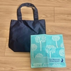 ピーターラビット エコバッグ タオルハンカチ セットの画像