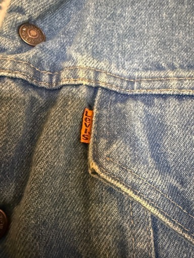 70s LEVI’S USA製 70608 ボア デニムジャケット オレンジタブ