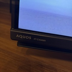 シャープ 43V型 液晶 テレビ AQUOS 4T-C43AM1 4K HDR対応 低反射　2019年モデルの画像