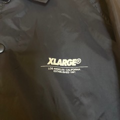 【美品】人気モデル X-LARGE ナイロン コーチジャケット S ブラックの画像