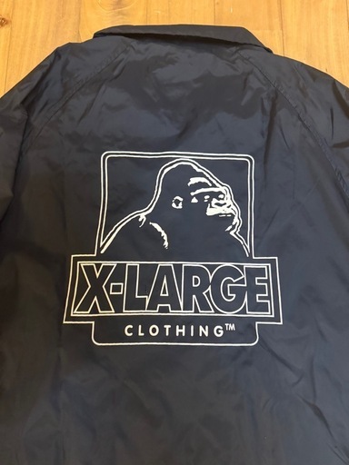 【美品】人気モデル X-LARGE ナイロン コーチジャケット S ブラック
