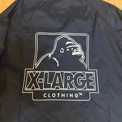 【美品】人気モデル X-LARGE ナイロン コーチジャケット S ブラックの画像