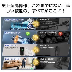 掃除機 コードレス　70Kpa LED液晶ディスプレイ　自立式　サイクロン　超強力吸引の画像
