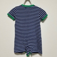 ラルフローレン　半袖ロンパース　ボーダー　9M(70サイズ)　男の子　ベビーの画像