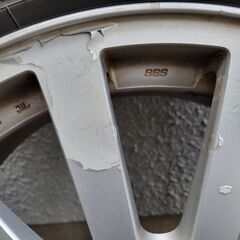 スタッドレス用にスバル純正OP　BBS　RV722　鍛造　17×7j+48　 FORGED　17インチ　PCD100 5H　4本セットの画像