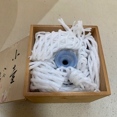 藍九谷の花瓶　大井孝夫の画像