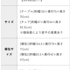ダイニングセットの画像