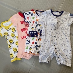 50〜60 男の子　ロンパース　夏服の画像