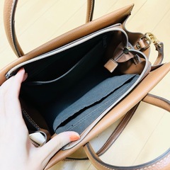 【美品】ショルダーバッグ/かばん/鞄/キャメル/茶色/トートバッグ/トート/2wayの画像