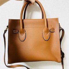 【美品】ショルダーバッグ/かばん/鞄/キャメル/茶色/トートバッグ/トート/2wayの画像