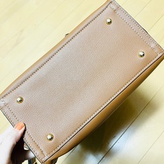【美品】ショルダーバッグ/かばん/鞄/キャメル/茶色/トートバッグ/トート/2wayの画像