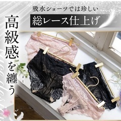 おりもの吸水ショーツ/吸水パンツ/サニタリーショーツ2枚セットの画像