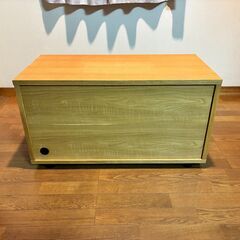 無印良品　廃盤　スタッキングキャビネット・幅82.5cm・基本セット・オーク材の画像