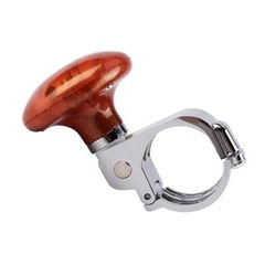 新品　木目調 ノブ クランプ式ハンドルスピンナーの画像