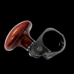 新品　木目調 ノブ クランプ式ハンドルスピンナーの画像