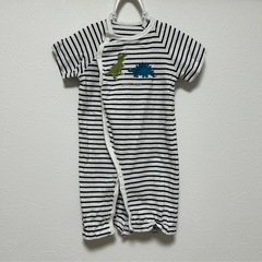 【2枚セット】petit main 半袖2wayオール 恐竜 50-70サイズの画像