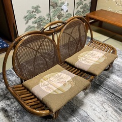 籐 ラタン 2人掛けベンチ｜和室に合う通気性の良い軽量ソファ の画像
