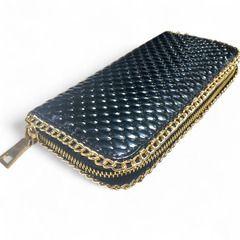 ビジューストーン装飾　長財布　ブラックの画像