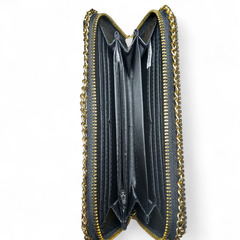 ビジューストーン装飾　長財布　ブラックの画像