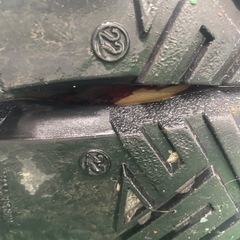 子供用長靴　22センチ　半年ほど使用。迷彩柄の画像