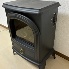 ★レトロ風★ 暖炉風 電気ストーブ CH-1331／炎ゆらぎ・ファンヒーター おしゃれ！の画像