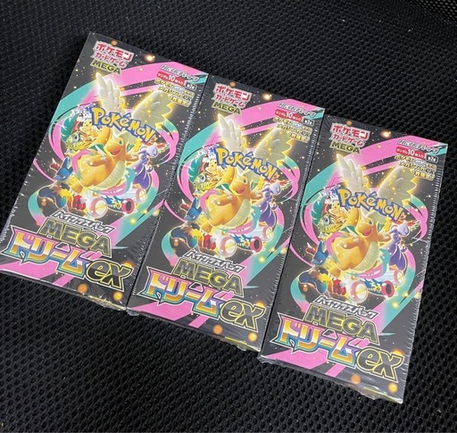 シュリンク付きポケモンカード MEGAハイク ラスパックドリーム ex 6BOX