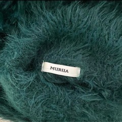 ❤️MURUA❤️ティール ファー風ニット ハイネックの画像