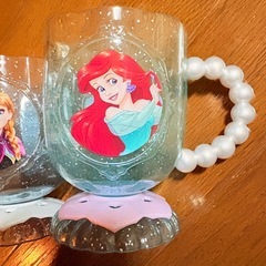 アナと雪の女王 コップ アリエル ディズニー キッズ 子供 プリンセス 新品未使用の画像