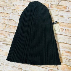 【SHELLAC・日本製】コットンニットキャップ　帽子　フリーサイズの画像