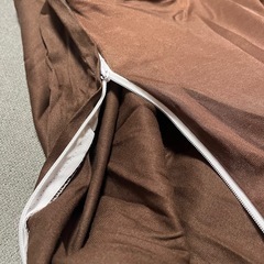 【新品未使用品】※訳あり ブラウン クッションカバー ソファカバー Lサイズ2枚の画像