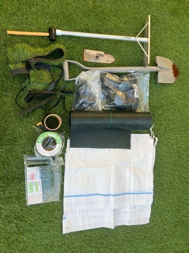 人工芝　工具、材料一式