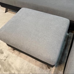 📌 【11月30日受取限定、売切り価格】ニトリ カウチソファ(2KD GY)＋オットマン 2〜3人掛け 早い者勝ちの画像